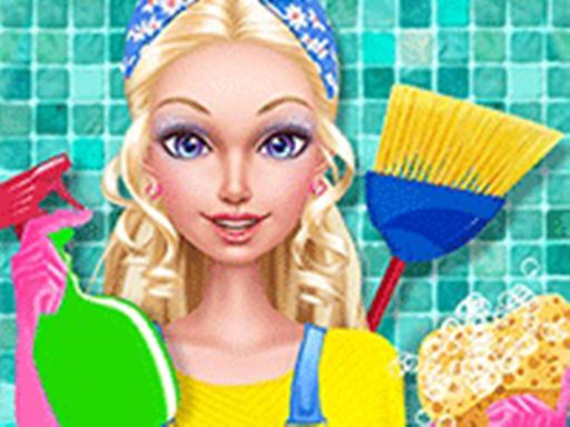 Fashion Doll House Cleanup - browser game screenshot