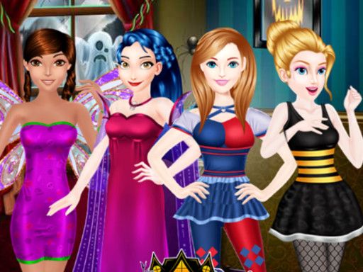 Royal Halloween Party Dress Up - browser game screenshot