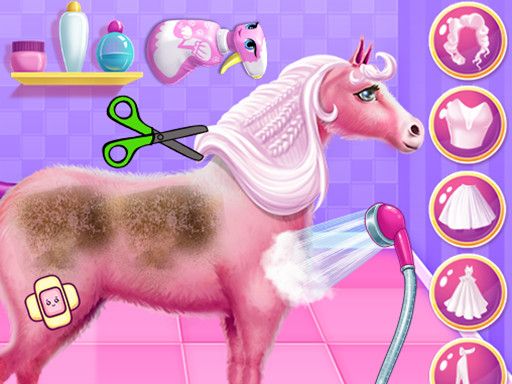 Princess Horse Caring - browser game screenshot