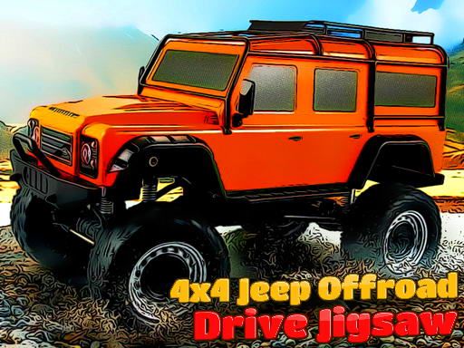 4x4 Jeep Offroad Drive Jigsaw - browser game screenshot