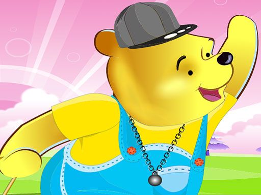 Winnie the Pooh dress up - browser game screenshot