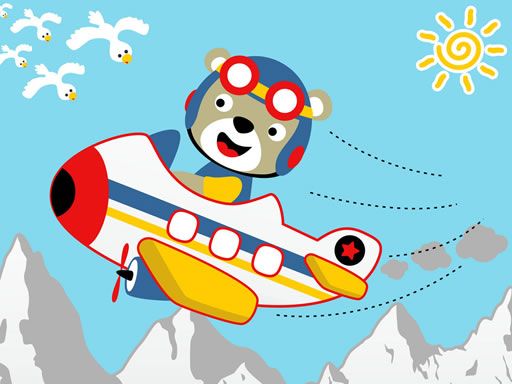 Friendly Airplanes For Kids Coloring Friendly Airplanes For Kids Coloring - browser game screenshot