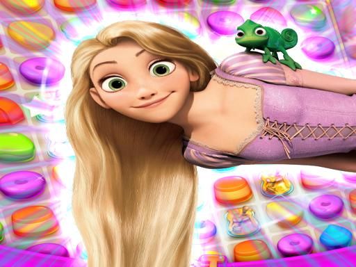 Rapunzel | Tangled Match 3 Puzzle - browser game screenshot