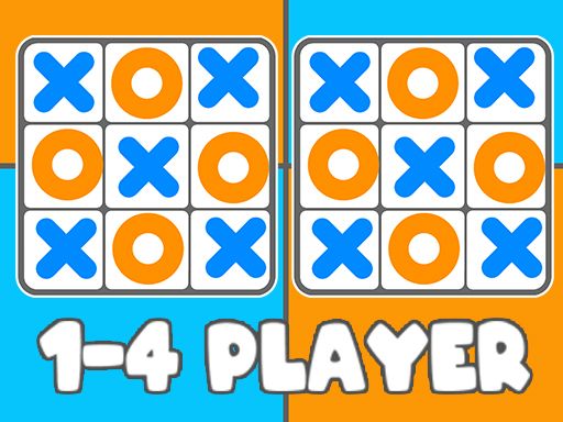 Tic Tac Toe 1-4 Player - browser game screenshot