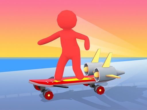 Crazy Skate Race - browser game screenshot