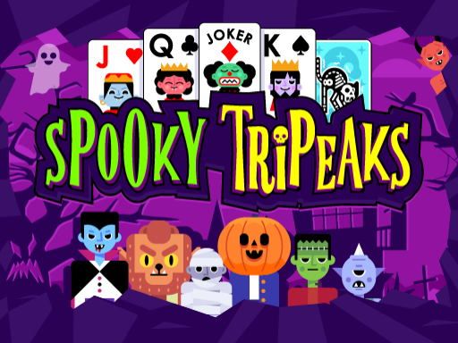 Spooky Tripeaks - browser game screenshot