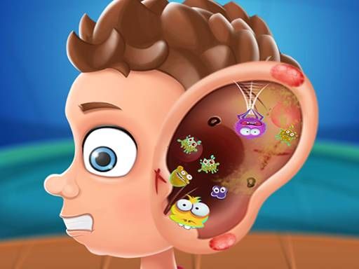 Ear doctor polyclinic - fun and free Hospital game - browser game screenshot