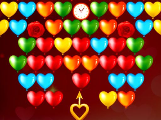 Bubble Shooter Valentines - browser game screenshot