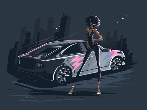 Old And New Cars Coloring - browser game screenshot