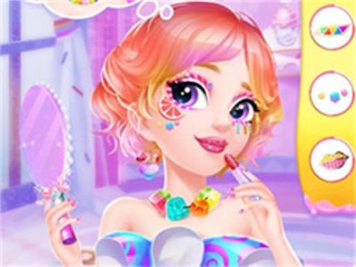 Princess Candy Makeup Game - browser game screenshot