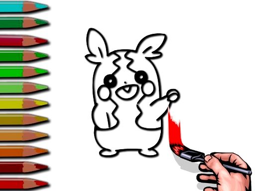 Pokemon Coloring Fun Pokemon Coloring Fun - browser game screenshot