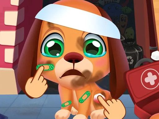 Stray Puppy Pet Care - browser game screenshot