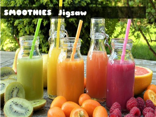 Smoothies Jigsaw - browser game screenshot