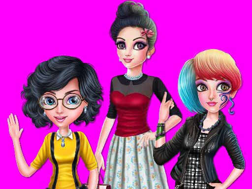 College Girl Squad Fashion Dressup - browser game screenshot