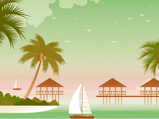 Tropical Paradise Difference - browser game screenshot