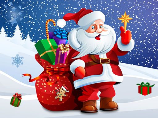 Spot The Differences - Christmas Santa - browser game screenshot