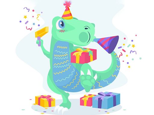 Dino Party Jigsaw Dino Party Jigsaw - browser game screenshot