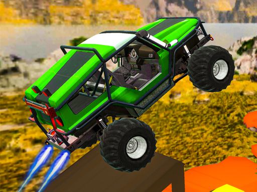 Monster Jeep Stunts - browser game screenshot