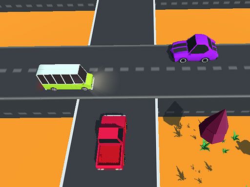 Highway Cross: Traffic Racing - browser game screenshot