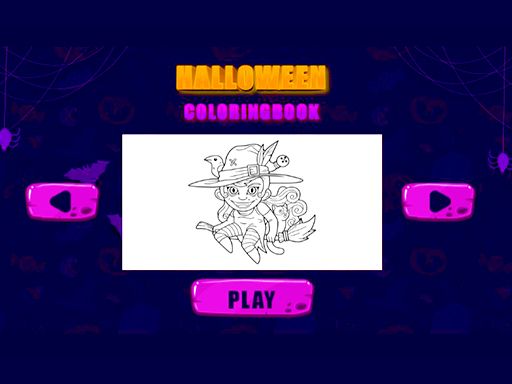 Halloween coloring books Halloween coloring books - browser game screenshot