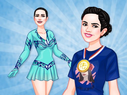 Young Figure Skaters Ellie and Jenny - browser game screenshot