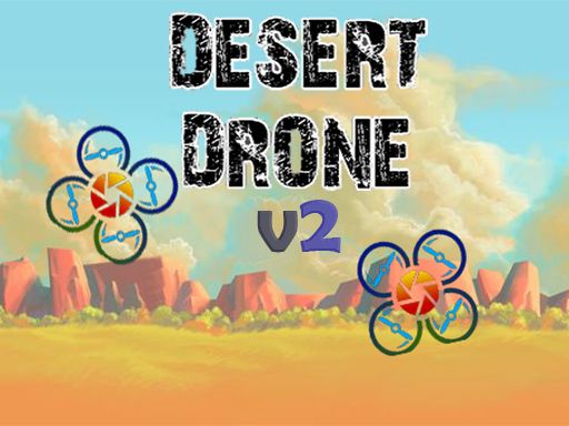 Desert Drone v2 - browser game screenshot