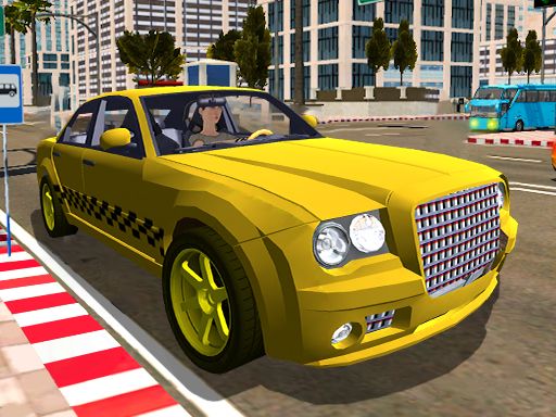 Taxi Simulator 3D - browser game screenshot