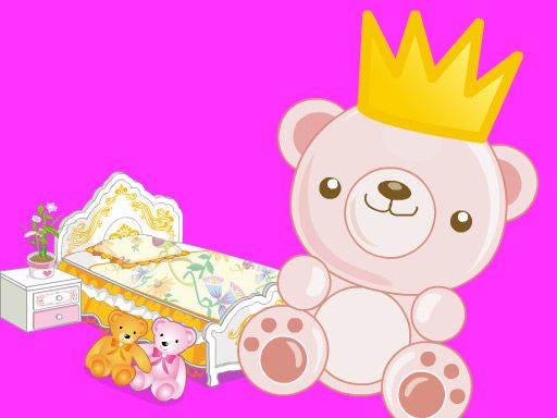 Princess Cutesy Room Decoration - browser game screenshot