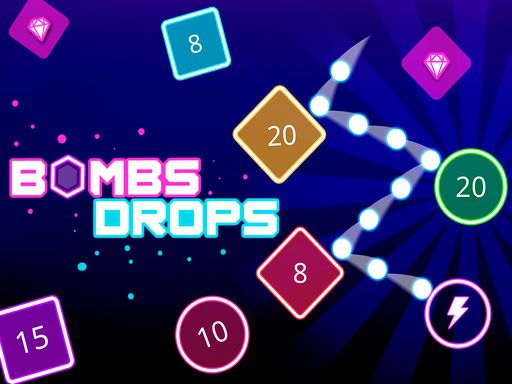 Bombs Drops - Physics balls - browser game screenshot