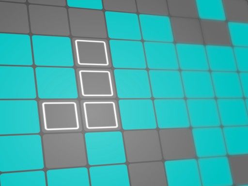 Turquoise Blocks - browser game screenshot