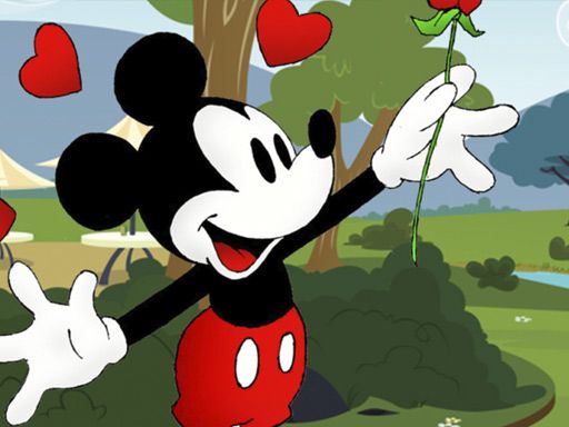 Mickey Mouse Slide - browser game screenshot