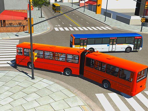 Advanced Bus Driving 3d simulator - browser game screenshot
