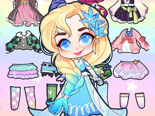 Hair Doll Dress Up - browser game screenshot