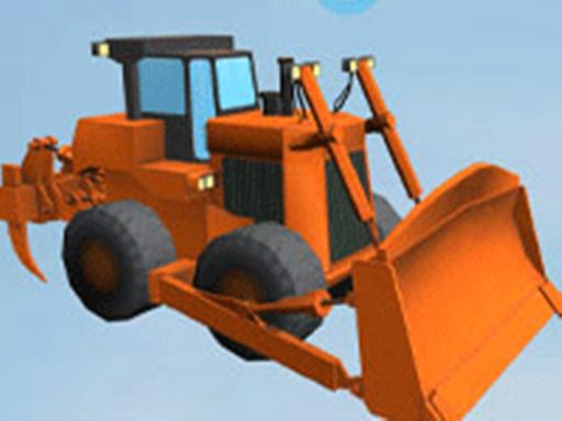 Bulldozer Crash Race - Mad 3D Racing Game - browser game screenshot