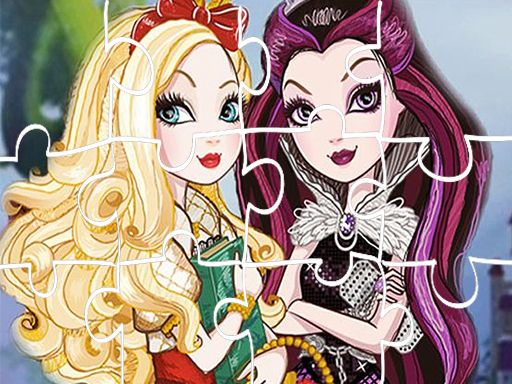 Ever After High Jigsaw - browser game screenshot