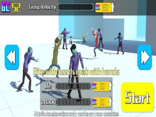 Private Zombie Town - browser game screenshot