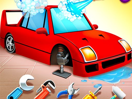 Girls Car Wash Salon Auto Workshop - browser game screenshot