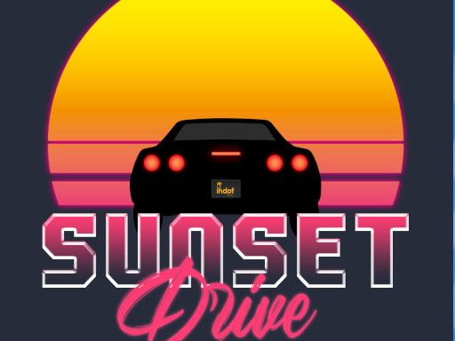 Sunset Driver 2021 - browser game screenshot