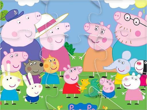 Peppa Pig Jigsaw Puzzle Online - browser game screenshot