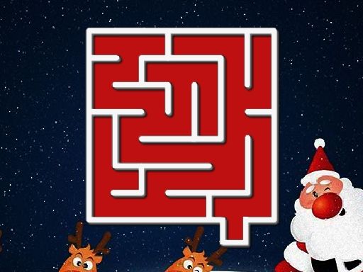 Christmas Maze - browser game screenshot