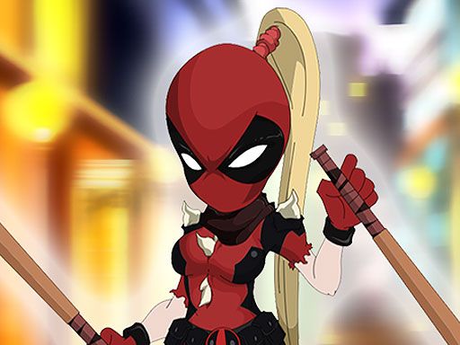 Deadpool Girl Dressup - browser game screenshot