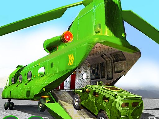 US Army Cargo Helicopter : Flying Simulator - browser game screenshot