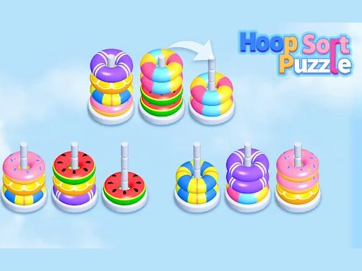 Hoop Stack Sort Puzzle 3D Game - browser game screenshot