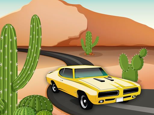 Desert Car Race - browser game screenshot