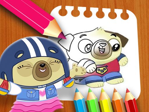 Chip and Potato Coloring Book - browser game screenshot