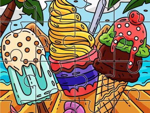 Island Treats Jigsaw - browser game screenshot