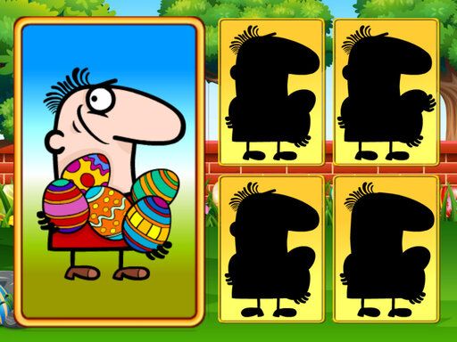 Easter Shadow Match - browser game screenshot