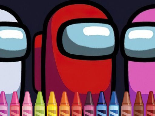 4GameGround - Among Us Coloring - browser game screenshot