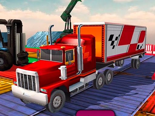 Impossible Truck Driving Simulator 3D - browser game screenshot