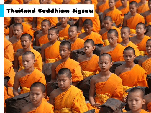 Thailand Buddhism Jigsaw - browser game screenshot